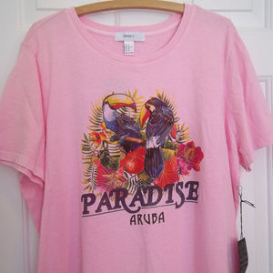 Forever 21 Paradise Aruba T-Shirt NWT Plus